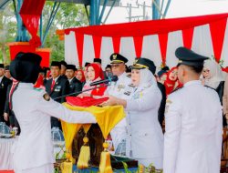 Di Bawah Langit Mendung, Upacara HUT ke-80 RI di Barru Berlangsung Khidmat dan Meriah