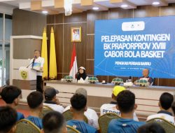 Wabup Barru Lepas Kontingen Basket Menuju Pra Porprov Sulsel 2025