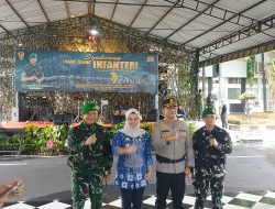Sebagai Bentuk Kolaborasi, Bupati Barru Andi Ina Hadiri Langsung Hari Juang Infanteri TNI ke 77 