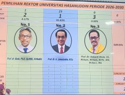 Unggul Telak, Prof JJ Kembali Pimpin Unhas 5 Tahun Ke Depan