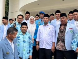 Hadiri Pelantikan BKPRMI, Vonny Ameliani Disapa Gubernur Sebagai Ketua KNPI 