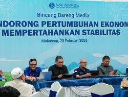 BI Proyeksi Ekonomi Sulsel 2026 Tumbuh di Kisaran 5-5,8%