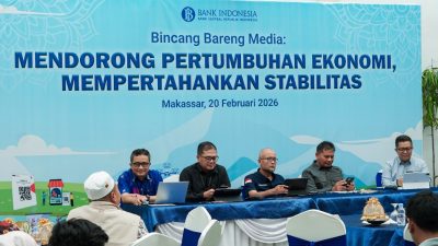 BI Proyeksi Ekonomi Sulsel 2026 Tumbuh di Kisaran 5-5,8%