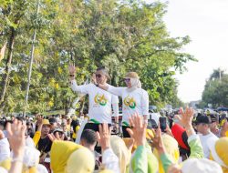 Rangkaian HUT ke-66 Ribuan Peserta Jalan Santai Padati Kabupaten Barru, Bupati dan Wabup Minta Doa Terbaik