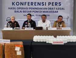Peredaran Obat  Ilegal Senilai Ratusan Juta Berhasil Diungkap BPOM Makassar