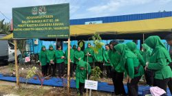 Persit Denintel XIV/Hsn Gelar Penanaman Pohon Serentak di Makassar