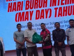 Wakil Ketua DPRD Sulsel Yasir Machmud Hadiri Ramah Tamah Hari Buruh 2026 di Rujab Gubernur