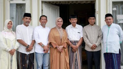 Andi Ina dan Suami Bersilaturahmi dengan Mantan Bupati Barru di Mangkoso