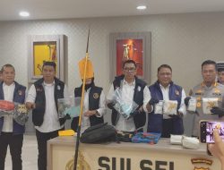 Polda Sulsel Gagalkan Peredaran 4,4 Kg Sabu, Dua Tersangka Ditangkap