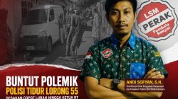 Buntut Pembongkaran Polisi Tidur Lorong 55 Dibongkar, LSM PERAK: Copot Lurah hingga Ketua RT