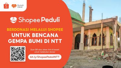 Shopee Gandakan Donasi, Perkuat Gotong Royong Digital untuk Pemulihan Paska Gempa NTT