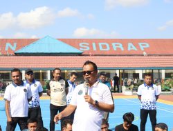 Senam Bersama Warga Binaan, Karutan Sidrap Sampaikan Pengarahan dan Motivasi