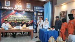 BNNP Sulsel Musnahkan Sabu 993 Gram dan Kokain 2,06 Kilogram, Total 40 Tersangka Diamankan hingga September 2026