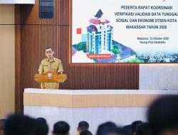 Sekda Minta Camat-Lurah Validasi Data 559.967 Warga Makassar, Pastikan Bansos Tepat Sasaran