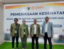 Bakal Calon Rektor UNM Jalani Pemeriksaan Kesehatan di RS Unhas